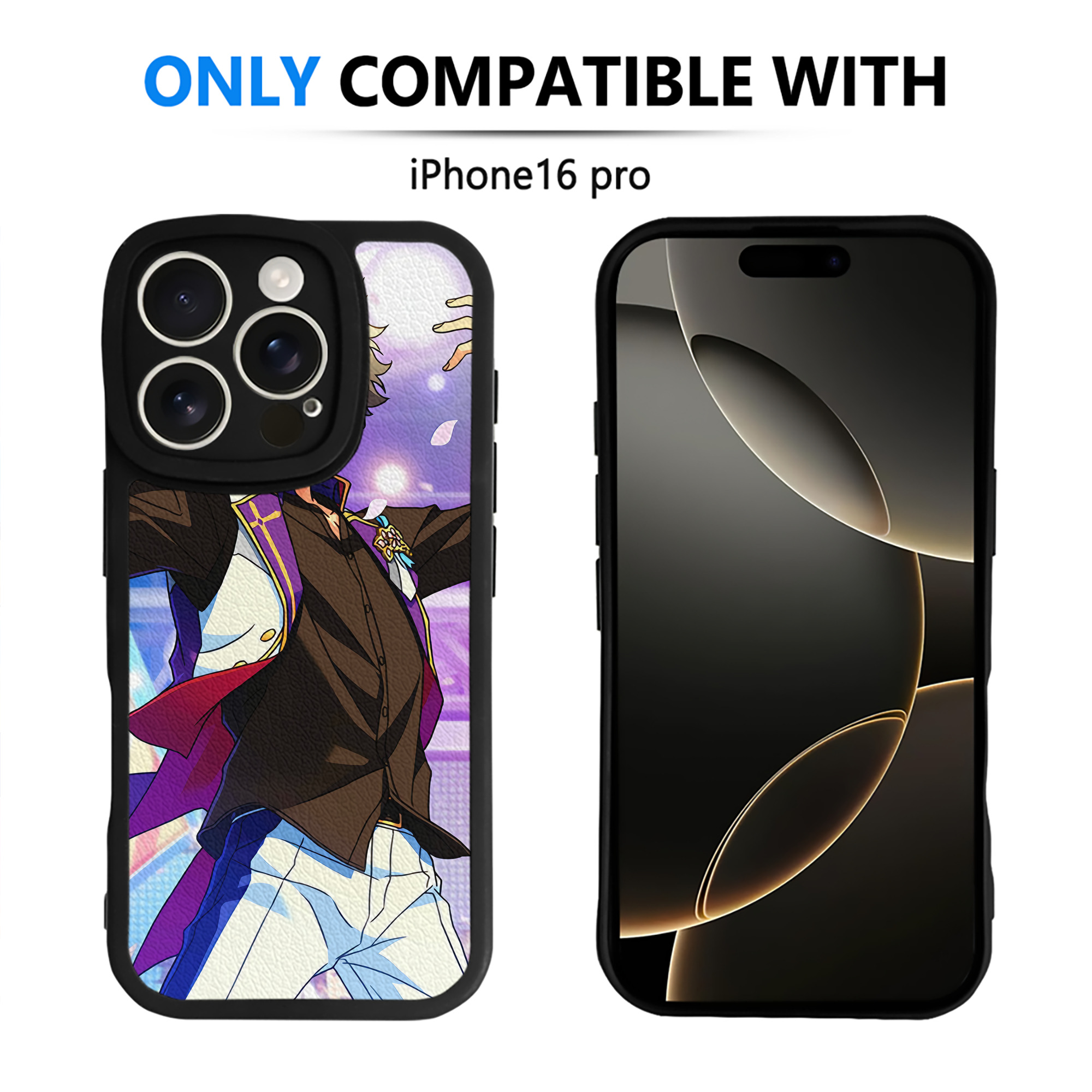 （画像用） あんさんぶるスターズ! Ensemble Stars 【iPhone 16シリーズ対応】シリコンスマホケース（レザー調） 材質：シリコン